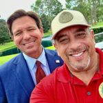 David Vargas with Gov Ron DeSantis